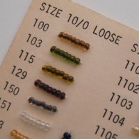 bead sample card