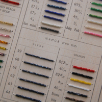 bead sample card